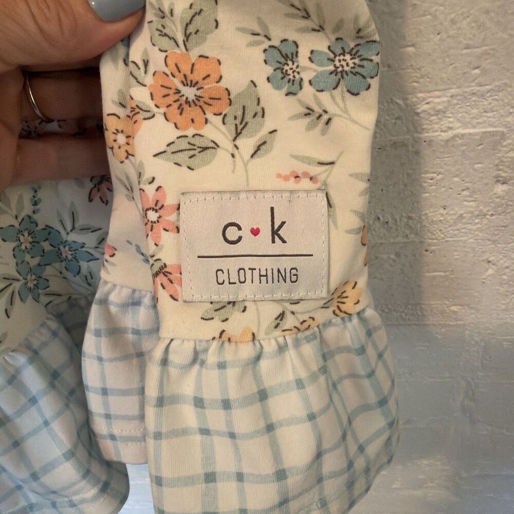 C&K Clothing Girls Cottagecore Knee Length Dress 12 - Picture 5 of 7